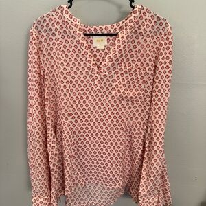 Maeve Laiken Henley In Motif Tunic Sz 10